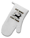 Eat More Fast Food - Deer White Printed Fabric Oven Mitt-Oven Mitt-TooLoud-White-Davson Sales