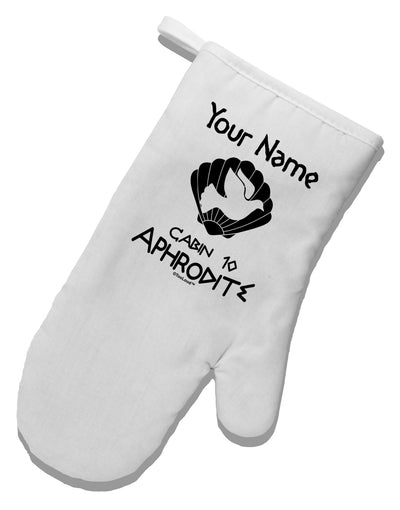 Personalized Cabin 10 Aphrodite White Printed Fabric Oven Mitt-Oven Mitt-TooLoud-White-Davson Sales