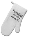 TooLoud Godmother White Printed Fabric Oven Mitt-OvenMitts-TooLoud-Davson Sales