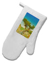 Colorado Tree Watercolor White Printed Fabric Oven Mitt-Oven Mitt-TooLoud-White-Davson Sales