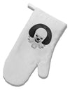 Scary Clown Grayscale White Printed Fabric Oven Mitt-Oven Mitt-TooLoud-White-Davson Sales