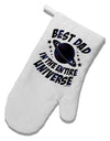 Best Dad in the Entire Universe - Galaxy Print White Printed Fabric Oven Mitt-Oven Mitt-TooLoud-White-Davson Sales