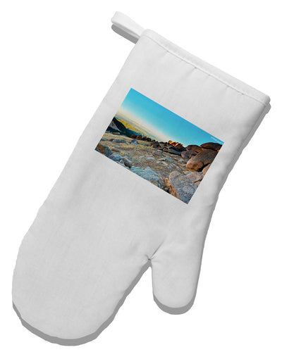 CO Rockies View White Printed Fabric Oven Mitt-Oven Mitt-TooLoud-White-Davson Sales