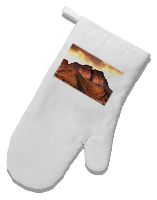 San Juan Mountain Range White Printed Fabric Oven Mitt-Oven Mitt-TooLoud-White-Davson Sales