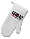 Lock Him Up Anti-Trump Funny White Printed Fabric Oven Mitt by TooLoud-Oven Mitt-TooLoud-White-Davson Sales