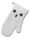 Cute Snowy Owl Face White Printed Fabric Oven Mitt-Oven Mitt-TooLoud-White-Davson Sales