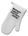 Whiskey Tango Foxtrot WTF White Printed Fabric Oven Mitt by TooLoud-Oven Mitt-TooLoud-White-Davson Sales