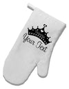 Personalized Princess -Name- Design White Printed Fabric Oven Mitt-Oven Mitt-TooLoud-White-Davson Sales