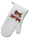 TooLoud Fluent in Sarcasm White Printed Fabric Oven Mitt-OvenMitts-TooLoud-Davson Sales