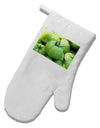 Buy Local - Green Tomatoes White Printed Fabric Oven Mitt-Oven Mitt-TooLoud-White-Davson Sales