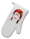 The Zig White Printed Fabric Oven Mitt-Oven Mitt-TooLoud-White-Davson Sales