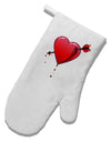 Shot Through the Heart Bleeding White Printed Fabric Oven Mitt by TooLoud-Oven Mitt-TooLoud-White-Davson Sales