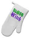 Basic Witch Color Green White Printed Fabric Oven Mitt-Oven Mitt-TooLoud-White-Davson Sales