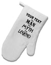 Personalized The Man The Myth The Legend White Printed Fabric Oven Mitt by TooLoud-Oven Mitt-TooLoud-White-Davson Sales