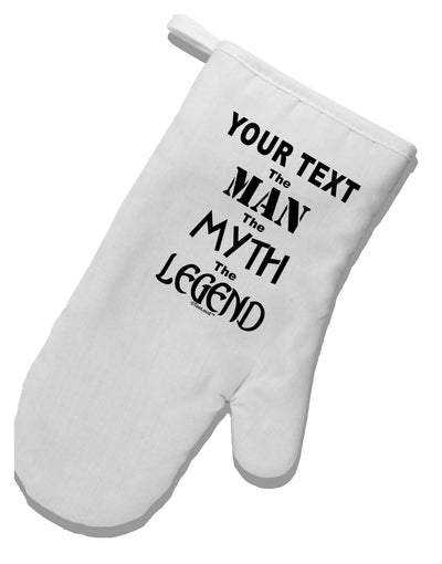 Personalized The Man The Myth The Legend White Printed Fabric Oven Mitt by TooLoud-Oven Mitt-TooLoud-White-Davson Sales