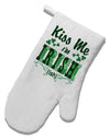 Kiss Me I'm Irish-ish White Printed Fabric Oven Mitt-Oven Mitt-TooLoud-White-Davson Sales