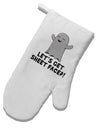 Let's Get Sheet Faced White Printed Fabric Oven Mitt by TooLoud-Oven Mitt-TooLoud-White-Davson Sales