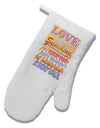 Love is like Sunshine - Sunburst White Printed Fabric Oven Mitt-Oven Mitt-TooLoud-White-Davson Sales