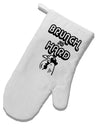 TooLoud Brunch So Hard Hen White Printed Fabric Oven Mitt-OvenMitts-TooLoud-Davson Sales