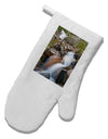 Colorado Waterfall Scene White Printed Fabric Oven Mitt-Oven Mitt-TooLoud-White-Davson Sales