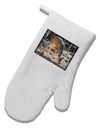 Little Buck White Printed Fabric Oven Mitt-Oven Mitt-TooLoud-White-Davson Sales