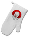 Scary Clown Watercolor White Printed Fabric Oven Mitt-Oven Mitt-TooLoud-White-Davson Sales