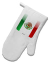 Mexican Flag App Icon White Printed Fabric Oven Mitt by TooLoud-Oven Mitt-TooLoud-White-Davson Sales