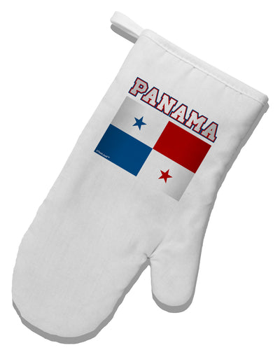 Panama Flag White Printed Fabric Oven Mitt-Oven Mitt-TooLoud-White-Davson Sales