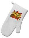 Mom Master Of Multi-tasking White Printed Fabric Oven Mitt-Oven Mitt-TooLoud-White-Davson Sales