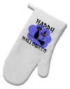 Witch Cat White Printed Fabric Oven Mitt-Oven Mitt-TooLoud-White-Davson Sales