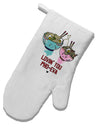 TooLoud Lovin you Pho Eva White Printed Fabric Oven Mitt-OvenMitts-TooLoud-Davson Sales
