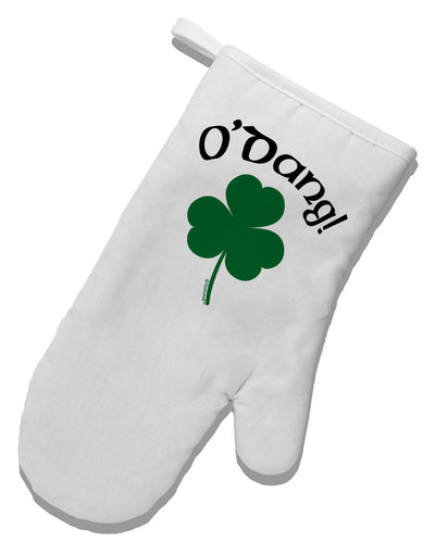 O'Dang - St Patrick's Day White Printed Fabric Oven Mitt-Oven Mitt-TooLoud-White-Davson Sales