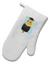 Graduation Bee White Printed Fabric Oven Mitt by TooLoud-Oven Mitt-TooLoud-White-Davson Sales