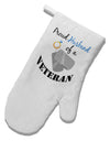 Husband of Veteran White Printed Fabric Oven Mitt-Oven Mitt-TooLoud-White-Davson Sales