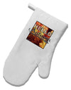 Hello Autumn White Printed Fabric Oven Mitt-Oven Mitt-TooLoud-White-Davson Sales