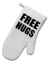 Free Hugs White Printed Fabric Oven Mitt-Oven Mitt-TooLoud-White-Davson Sales