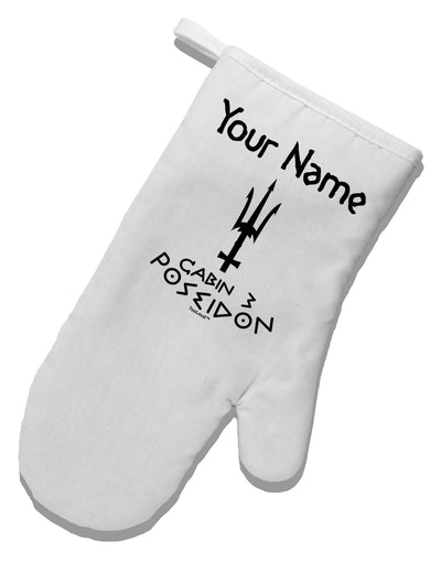 Personalized Cabin 3 Poseidon White Printed Fabric Oven Mitt-Oven Mitt-TooLoud-White-Davson Sales