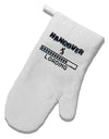 Hangover Loading White Printed Fabric Oven Mitt-Oven Mitt-TooLoud-White-Davson Sales