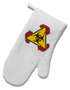 Recycle Biohazard Sign White Printed Fabric Oven Mitt by TooLoud-Oven Mitt-TooLoud-White-Davson Sales