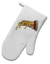 TooLoud Pizza Slice White Printed Fabric Oven Mitt-OvenMitts-TooLoud-Davson Sales