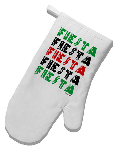 Cinco Fiestas White Printed Fabric Oven Mitt by TooLoud-Oven Mitt-TooLoud-White-Davson Sales