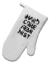 Hardcore Feminist White Printed Fabric Oven Mitt-Oven Mitt-TooLoud-White-Davson Sales