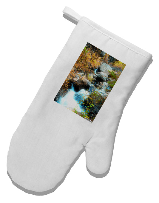 Rockies Waterfall White Printed Fabric Oven Mitt-Oven Mitt-TooLoud-White-Davson Sales