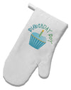 Birthday Boy - Candle Cupcake White Printed Fabric Oven Mitt by TooLoud-Oven Mitt-TooLoud-White-Davson Sales