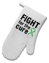 Fight for the Cure - Light Green Ribbon Celiac Disease White Printed Fabric Oven Mitt-Oven Mitt-TooLoud-White-Davson Sales