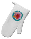 Watercolor Flower White Printed Fabric Oven Mitt-Oven Mitt-TooLoud-White-Davson Sales