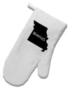 Missouri - United States Shape White Printed Fabric Oven Mitt-Oven Mitt-TooLoud-White-Davson Sales