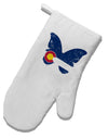 TooLoud Grunge Colorado Butterfly Flag White Printed Fabric Oven Mitt-OvenMitts-TooLoud-Davson Sales