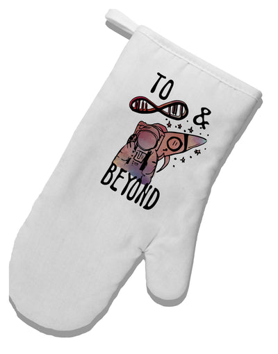 TooLoud To infinity and beyond White Printed Fabric Oven Mitt