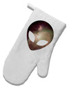 Extraterrestrial Face - Space #2 White Printed Fabric Oven Mitt by TooLoud-Oven Mitt-TooLoud-White-Davson Sales